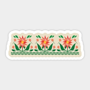 Pinwheel Flowers Sticker